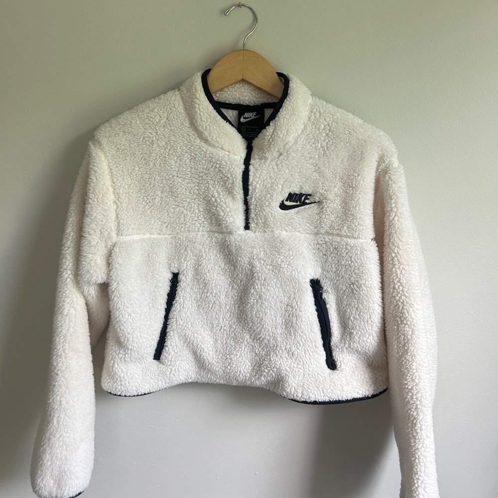 Nike Sherpa fleece crop jacket